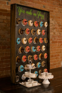 Doughnut wall wedding special party catering